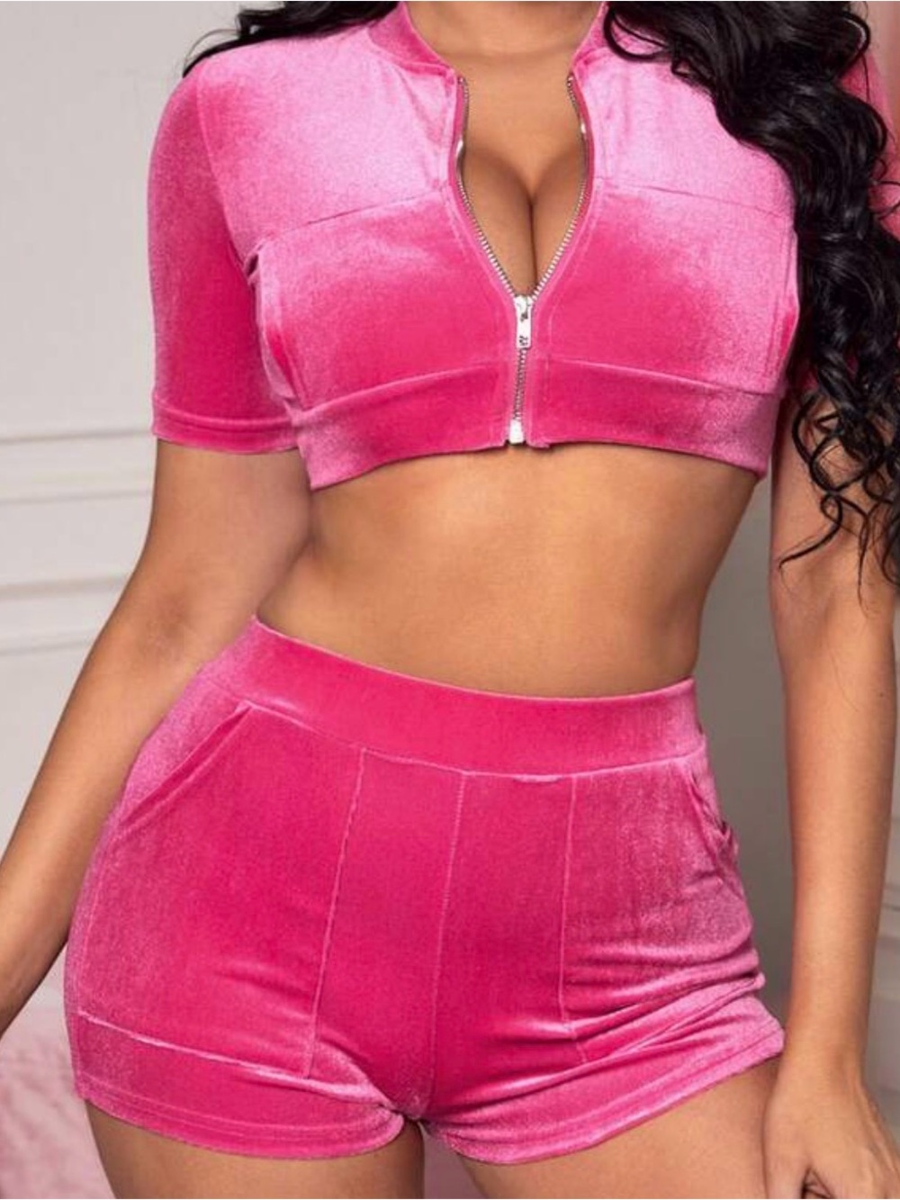Pink Velvet Set